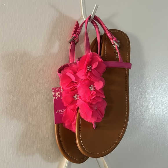 NWT 🌺WOMEN'S ARIZONA ADELE ADJUSTABLE STRAP FLAT SANDALS SZ 10 - Picture 11 of 11